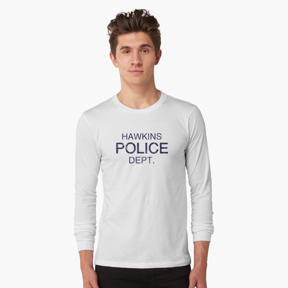 hawkins police department t shirt