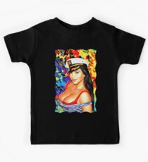 Kim Kardashian - Celebrity (Oil Paint Art) Kids Tee
