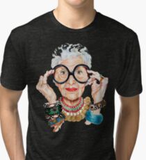 iris apfel - Fashion is ultimately a form of self-expression. That's why I love trying out new things. Tri-blend T-Shirt