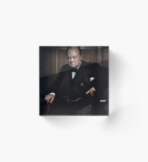 Winston Churchill 1941 by Yousuf Karsh Acrylic Block