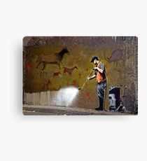 Council Worker by Banksy Canvas Print