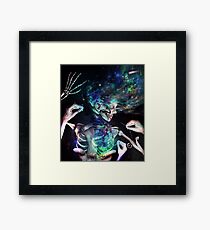 Star Dust Stitching Framed Print