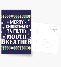 Merry Christmas Mouth Breather Postcards