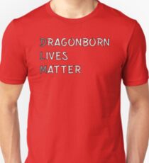 Camiseta unisex Dragonborn Lives Matter Meme DND 5e Pathfinder RPG Juego de roles Tablero de mesa RNG