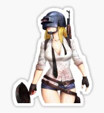 The PUBG Girl Sticker