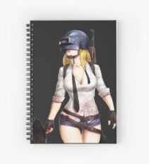 The PUBG Girl Spiral Notebook