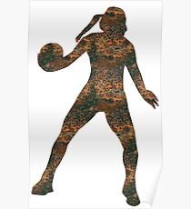 Rust Handball Sticker Poster