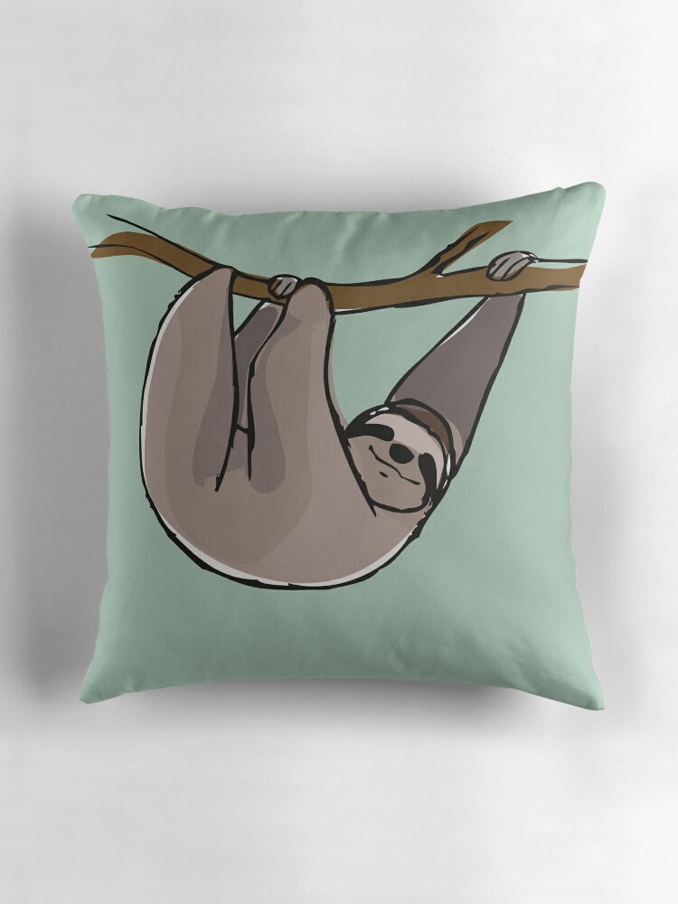 sloth plush throw