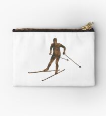 Rust Cross-country skiing Sticker Studio Pouch