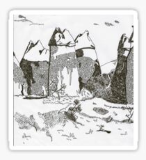 Chimney Rock Formations Sticker