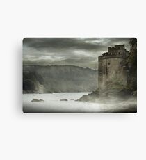 DARTMOUTH CASTLE IN MORNING MIST Canvas Print
