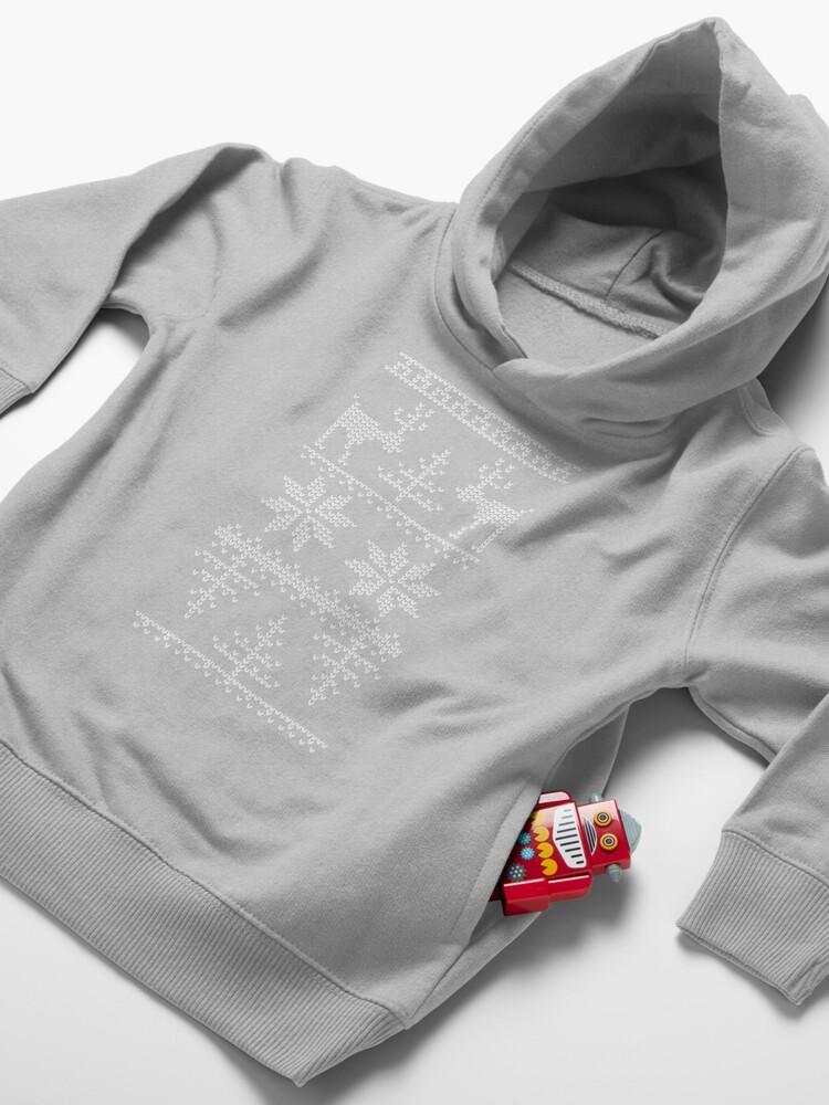 Alternate view of nordic knit pattern Toddler Pullover Hoodie