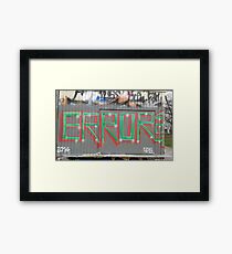 Tag Error 404 Framed Print