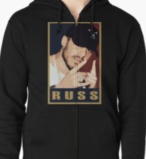Russ Cartoon Zipped Hoodie