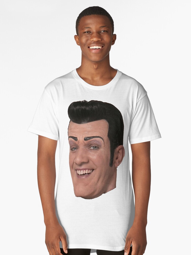 We Are Number One Robbie Rotten From Lazy Town Items Long T Shirt By Rolandurr - robbie rotten roblox shirt