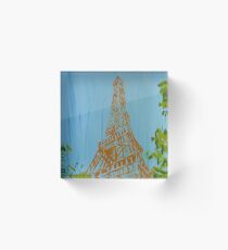 La Tour Eiffel in Spring Acrylic Block