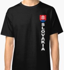 Slovakia National Sport Fan Vertical Classic T-Shirt