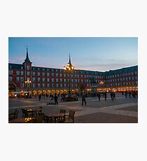 Plaza Mayor, Madrid, Spain Equestrian statue of King Philip III in the centre Photographic Print
