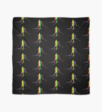 Colorful Cross-country skiing Rainbow Sticker Scarf
