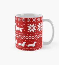 Dachshunds Christmas Sweater Pattern Mug