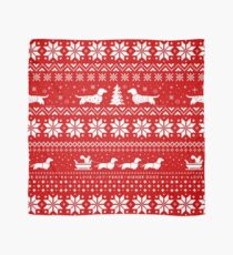Dachshunds Christmas Sweater Pattern Scarf