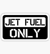 Pegatina solo combustible de jet