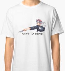 Camiseta clásica Shokugeki no Soma Food Wars Yukihira Soma Feliz de servir