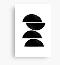Scandinavian style, Black and White Watercolor Canvas Print