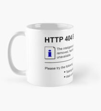 Taza HTTP 404 cerebro no encontrado