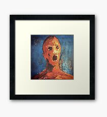 ANGUISHED MAN Framed Print