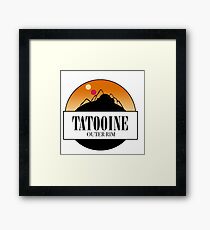 tatooine circle graphic Framed Print