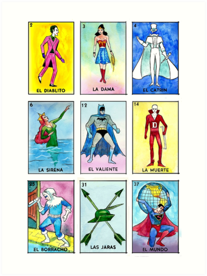 Láminas artísticas «La Loteria» de mikekimart  Redbubble