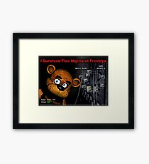 Five Nights at Freddy's Survivors T-Shirt Framed Print