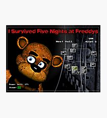 Five Nights at Freddy's Survivors T-Shirt Photographic Print