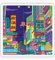 Neon city Sticker