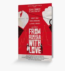 From Russia With Love Greeting Card