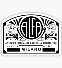 Alfa - Anonima Lombarda Fabbrica Automobili Sticker