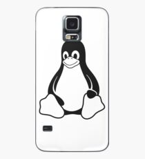 Linux Penguin - Monochrome Case/Skin for Samsung Galaxy