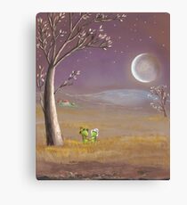 farmer frogs Canvas Print