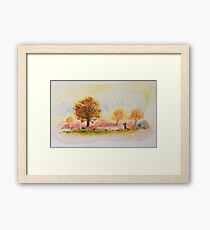 Autumn fox Framed Print
