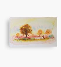Autumn fox Canvas Print
