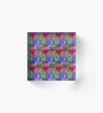 Annie Beasent's Sound of God with a psychedelic touch Acrylic Block