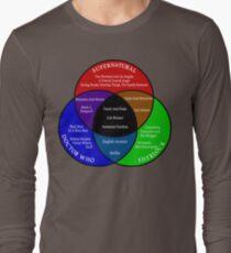 SuperWhoLock Venn Diagram Long Sleeve T-Shirt
