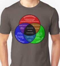 SuperWhoLock Venn Diagram Unisex T-Shirt
