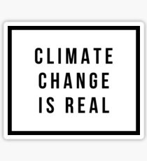 CLIMATE CHANGE IS REAL Sticker
