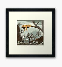 sleeping tiger Framed Print