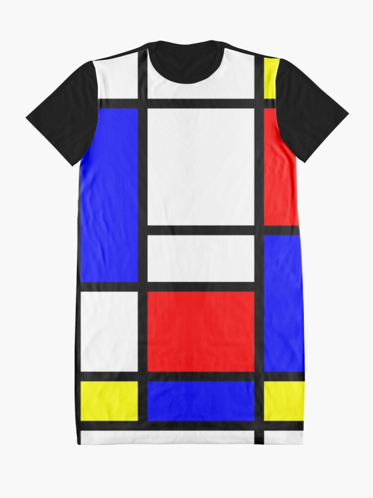 Alternate view of Mondrian Graphic T-Shirt Dress
