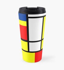 Mondrian Rectangles Travel Mug