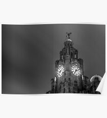 Top of the Liver Building tower Poster