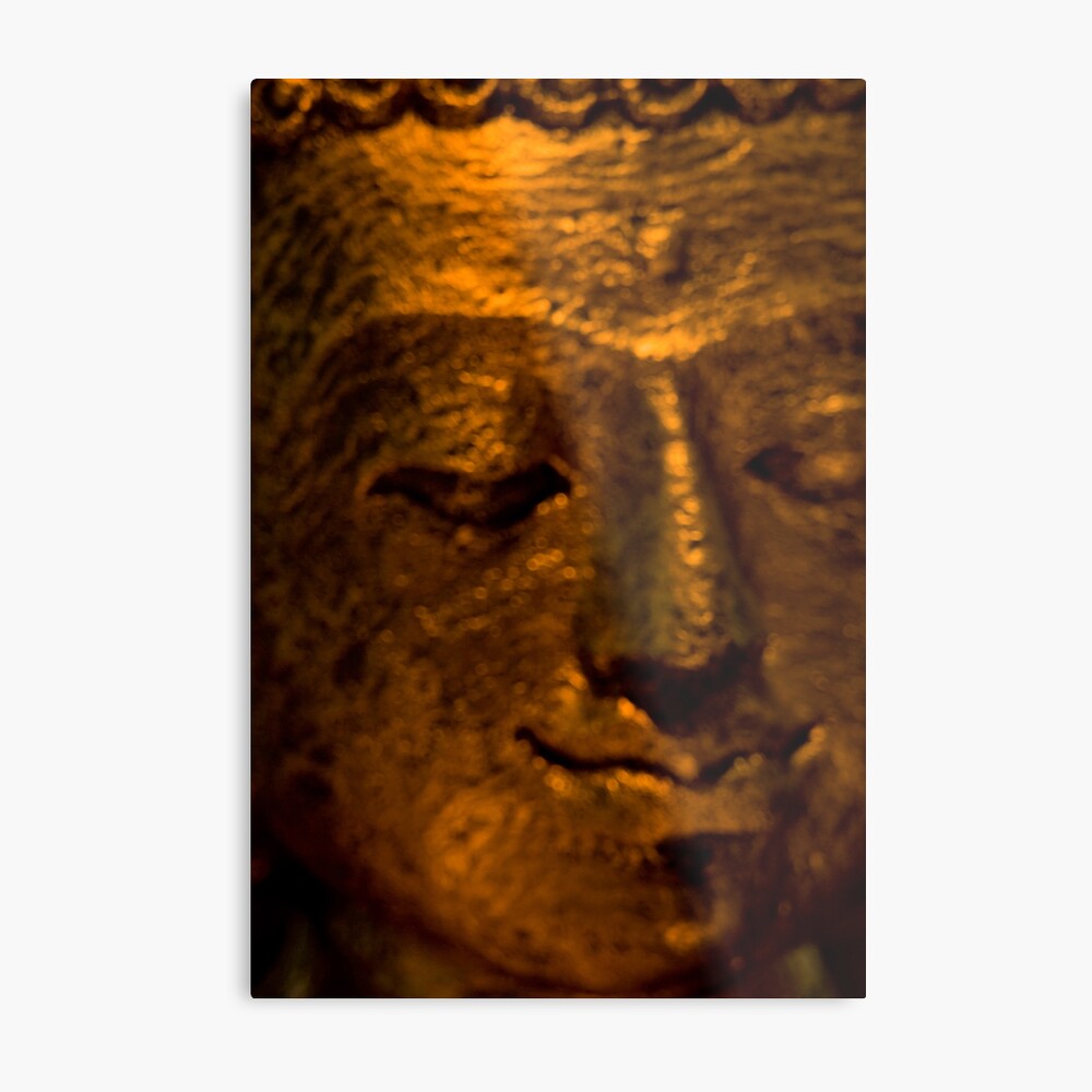 Golden Smile Metal Print